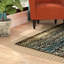 Tapis quadrillé crème-696077192