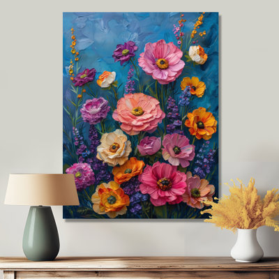 Pink Purple Frenzy Mums Flower II - Mums Wall Art Print