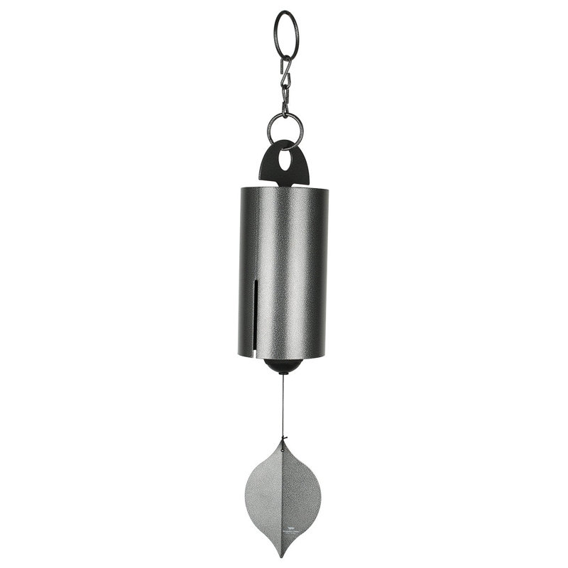 Heroic Windbell™ Wind Chime, 40" H x 6" W x 6" D, Antique Silver