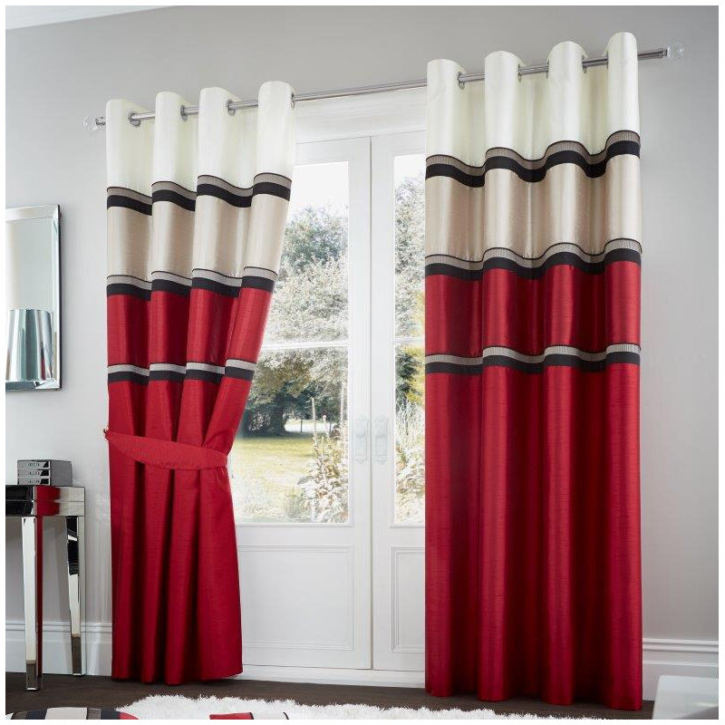 Battle Room Darkening Curtain Pair, Aubergine, 229 W x 229 D cm