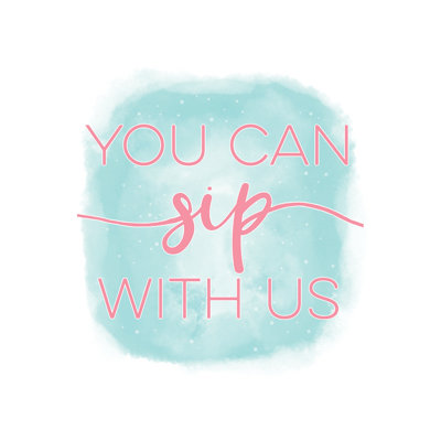Sip With Us - Wrapped Canvas Print