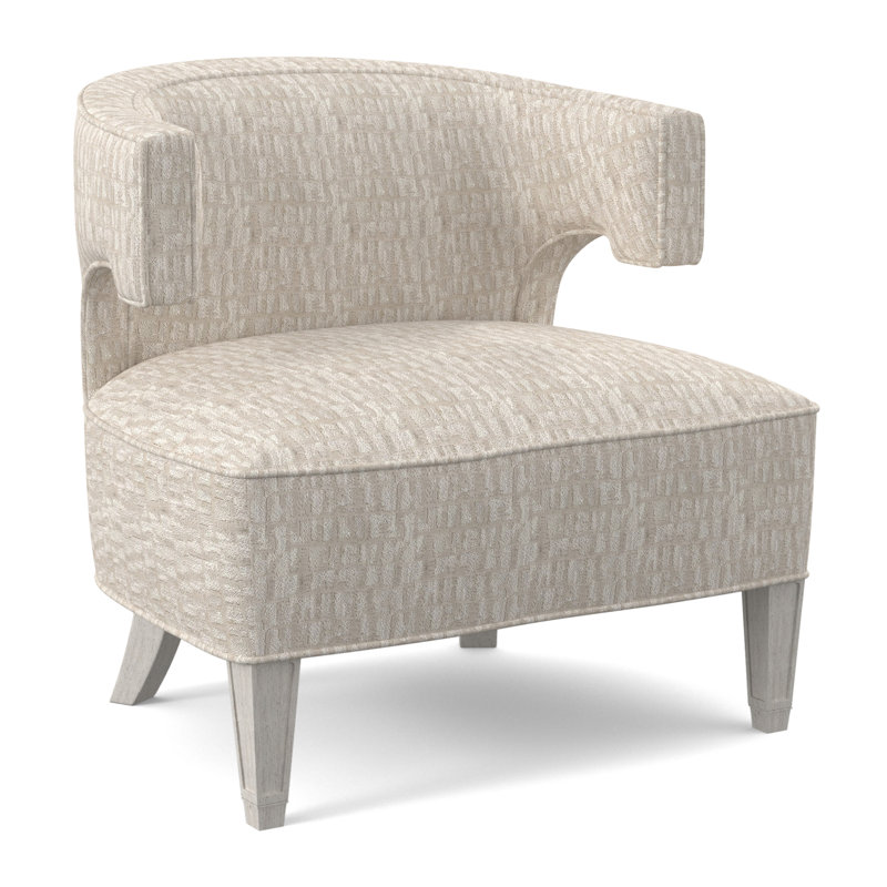 Chaise Laurel, Bisque, Viscose brouillards blancs
