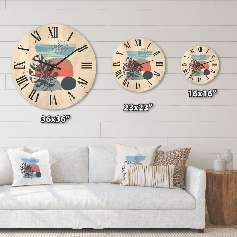 Horloge murale géométrique, Très grand