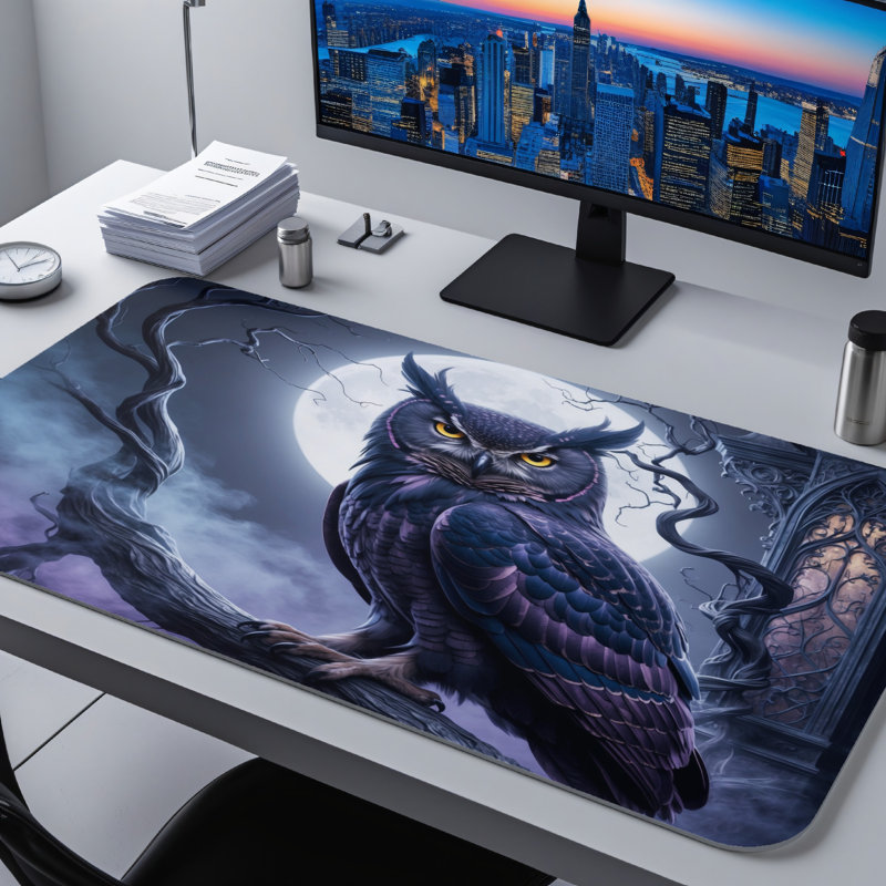Polyester Desk Pad, 14.4x12.1