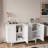 Functional 4-Door Intaglio Storage Cabinet Buffet Cabinet Sideboard Cabinet Office Credenza-2096752887