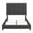 Queen Size Squares Upholstered Platform Bed