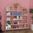 5 Tier Bookshelf With Curved Top, X Bar Gold Shelf, Arched Bookshelf With Anti-Tipping Device And Adjustable Foot Pads