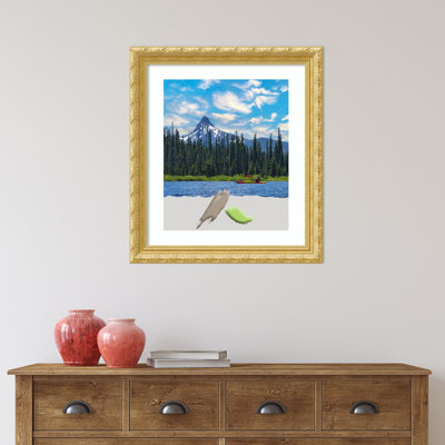Kierney Gold Wood Picture Frame with Mat