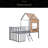 Metal Twin Size Loft Bed With Roof, Window, Guardrail-43097045