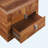 Orion Mid-Century Modern Wood Nightstand With Diamond-Pattern Drawers And Silver Accents-116484472-130178158