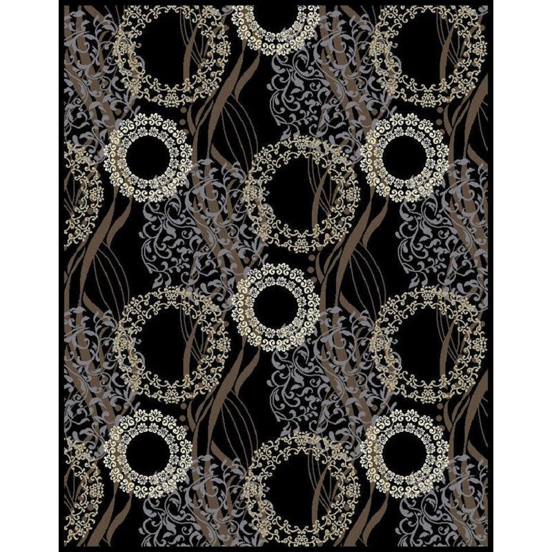 Wool Geometric Indoor Rug, Rectangle 2' x 3'