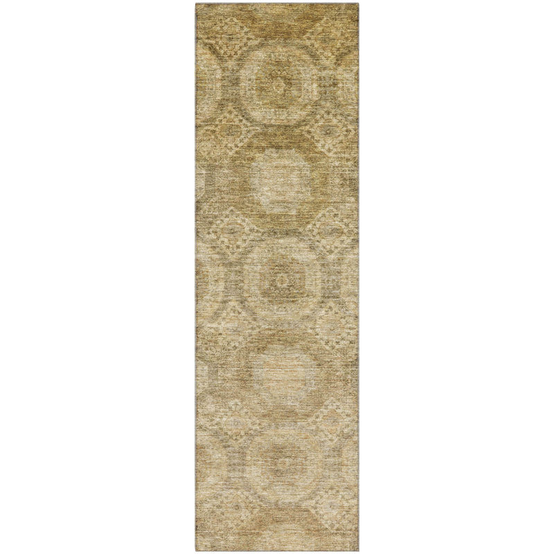 Premium Machine Washable Alaina AMF1925 Panels Rug, Runner 2'3" x 7'6"