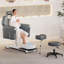 Fauteuil de pédicure inclinable avec tabouret, repose-pieds et repose-pieds de massage-327248669