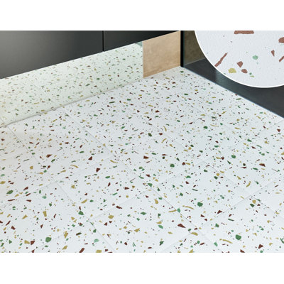 Terrazzo 1.5mm Thick 30.4cm W x 60.9cm L Vinyl