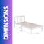 Solid Wood 3ft Bed Frame