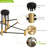 Surjit 8 - Light Sputnik Modern Linear Chandelier With Milky White Glass Shade-809918848