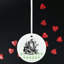 Mad Hatter Alice In Wonderland Circle Shaped Ceramic Ornament Bauble