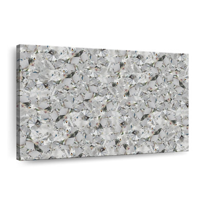 Microscopic View Of Diamond Canvas Print