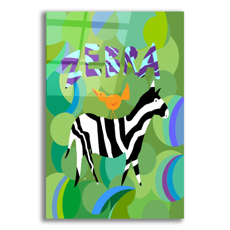 " Zebra " by Holly McGee, 16" H x 12" W x 0.13" D