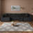  128" Boneless Sofa U-Shaped Modular sectional Couch, 27.6" Deep Seat Oversized Couches for Living Room-1903517766-1896648960