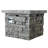 30-Inch Square MgO Propane Fire Pit - 40,000 BTU, Smoke-Free Outdoor Heating, Grey