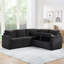 Canapé modulaire Canapé-lit modulaire en L de 81,9 po avec canapé-lit et compartiment de rangement dissimulé pour le salon-506443915