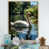 White Picture Framed