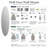 65" x 21" Frameless Oval Full Length Mirror with Drill-Free Wall Mount