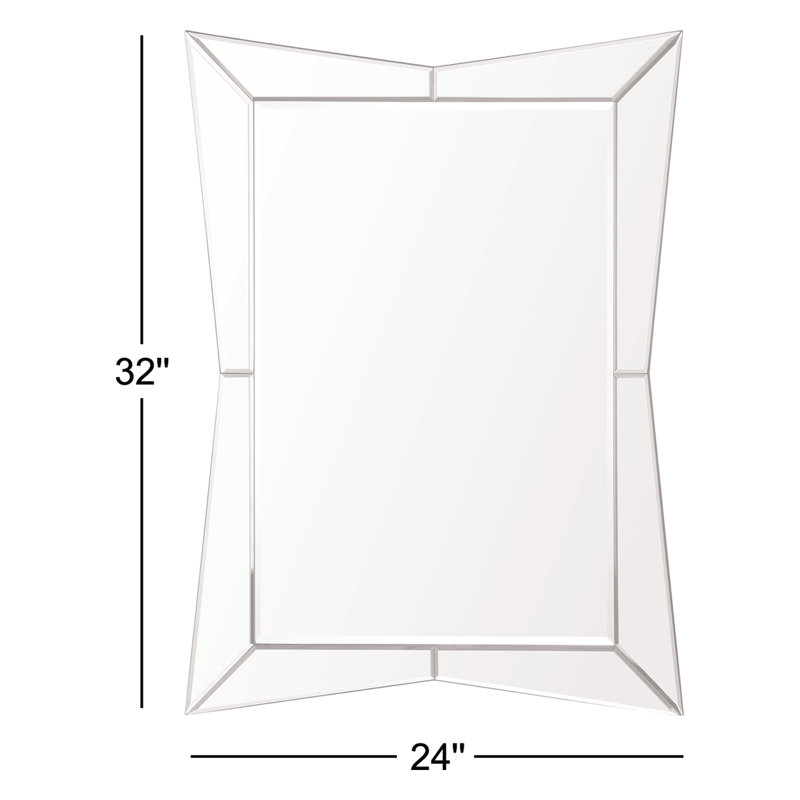 Miroir mural moderne et contemporain biseauté
