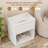 Modern Minimalist Style Large Capacity Nightstand With Hidden Drawer-1927013157