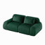 Canapé modulaire moderne de 82 po pour le salon, tissu en flanelle, très texturé, canapé 2 places surdimensionné, assise profonde, assise profonde, canapé désossé, connexion par boucle, conception antidérapante, sans assemblage