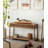 50.39" Brown Rectangular Solid Wood Console Table