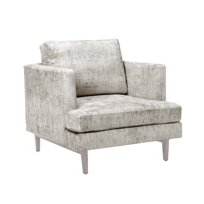 Fauteuil club l 35 po Ayler, Tempête, Gris clair
