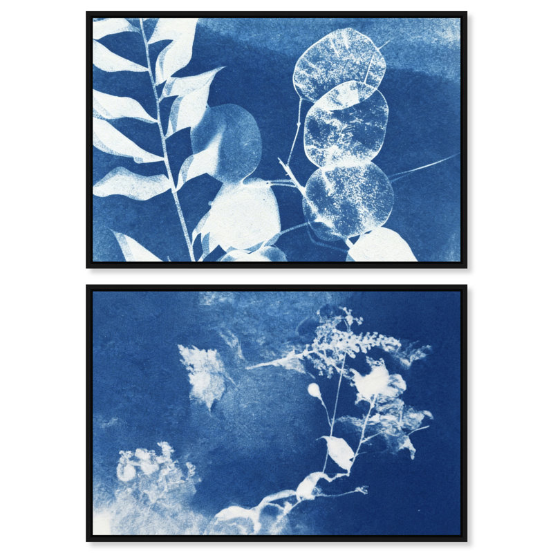 Faded Poetry Set Set by Oliver Gal, 31"H x 21"W, Black Floater Frame