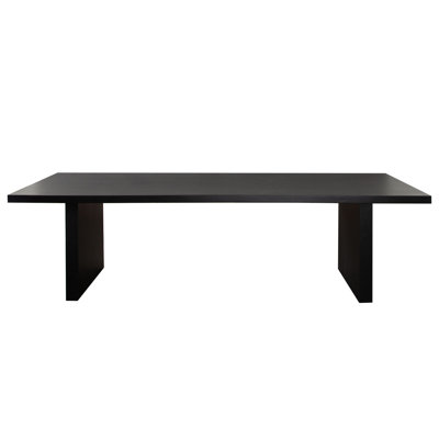 Sonoma 110" Wood Dining Table In Black Finish