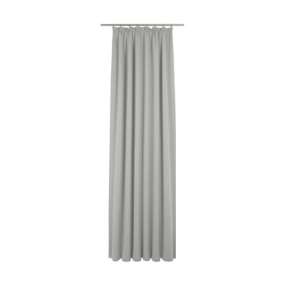 Uni Collection Light 100% Cotton Opaque Pinch Pleat Single Curtain Panel