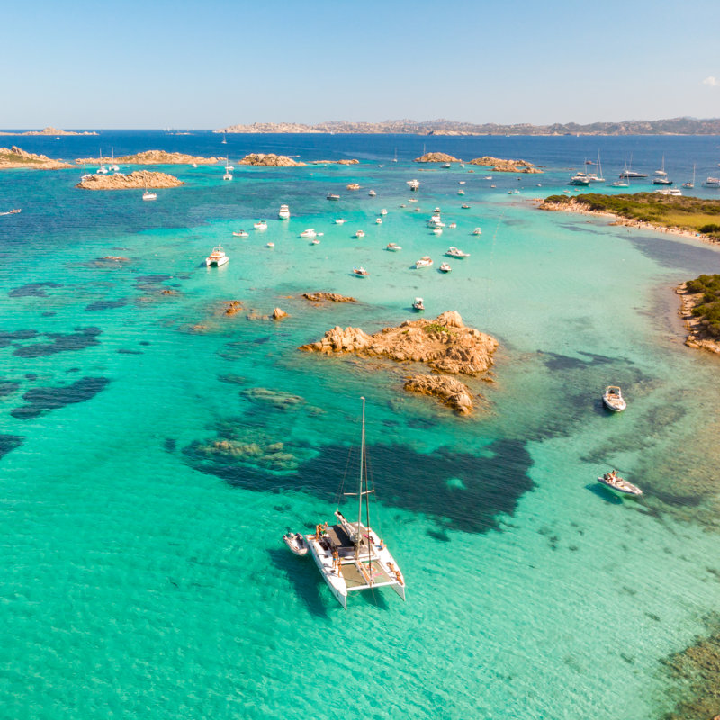 Maddalena Archipelago, Sardinia by Kasto80 - Wrapped Canvas Print, 30cm H x 30cm W 