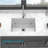 Undermount Single Bowl Fireclay Kitchen Sink, Rectangular Single Bowl Sink Basin