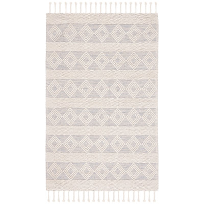 Natura Flat Weave Wool Geometric Rug