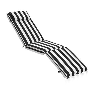 Water-Resistant Sun Lounger Cushions for Garden, 48x187x8 cm