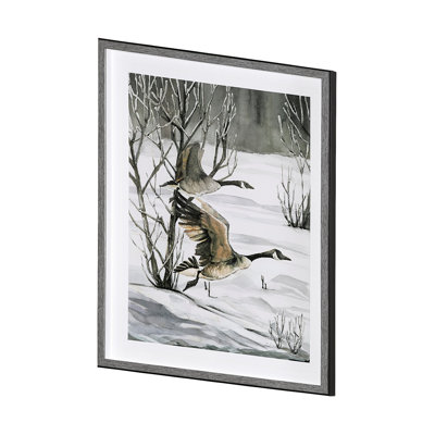 Life in North I by Melody Ducharme a Hand Embelished Textured Framed Art Print Matted under Glass
