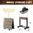 Barrington Billiards Westmont 3-in-1 Combination Table includes 7’ Billiard Table, Table Tennis and Dining Top with Game Accessories & Rolling Storage Caddy