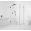Illume 60 in. x 37 in. x 78 in. 90-degree Fully Frameless Wall Hinged Glass Shower Enclosure-687851754