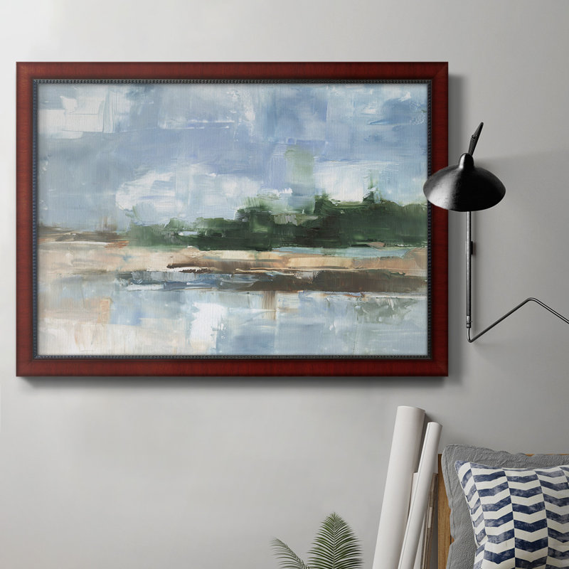 Toile encadrée de qualité supérieure Tropical Shore I - prête à être accrochée, H 24 po x l 36 po x P 2,5 po