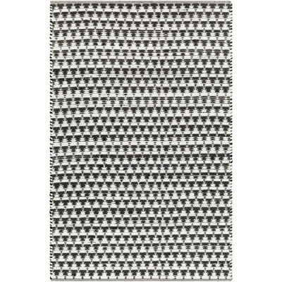 Addy Handmade Black, White Rug