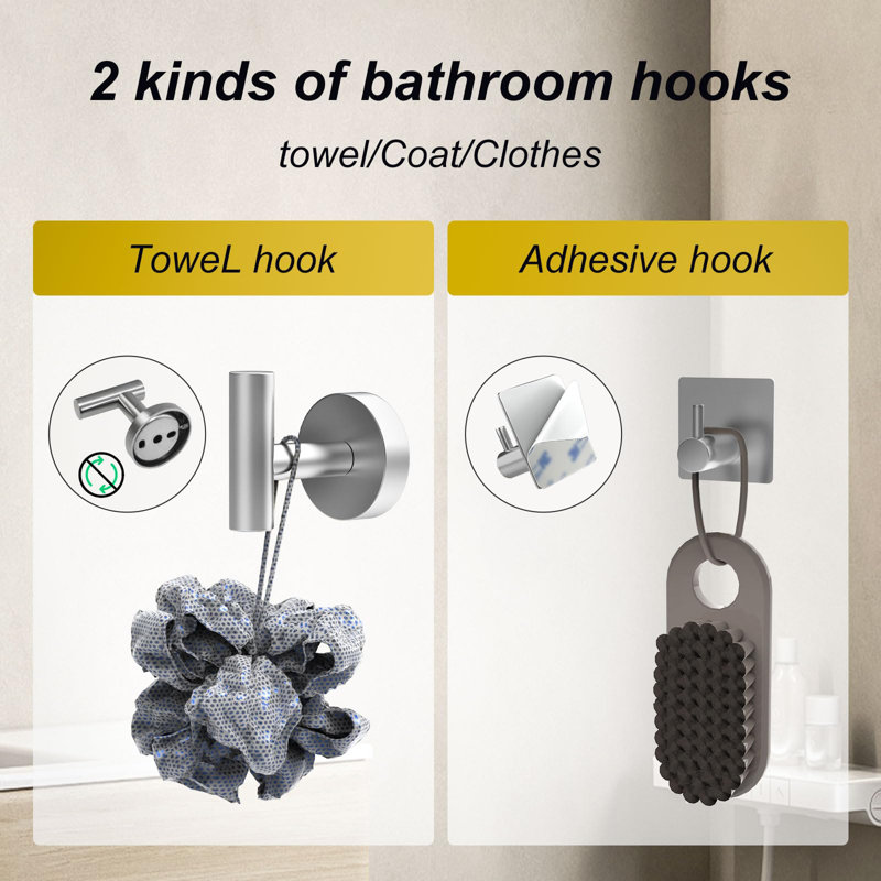 Wall Towel Rack, Gray