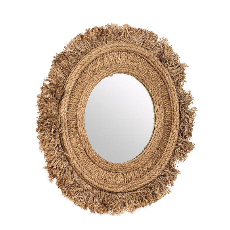 Baddeley Rattan Flat Wall Mirror