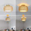 Plafonnier Boho, mini lustre en rotin