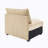 Armless Sofa Velvet - Wheat