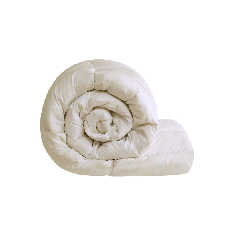 Édredon surdimensionné en duvet d'oie et surdimensionné, Édredon double / grand, Crème, crème